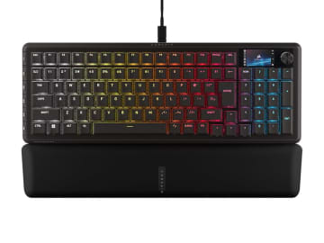LCDスクリーン搭載の96％キーボードが21,180円など、CORSAIRのゲーミングデバイスがAmazonでお得
