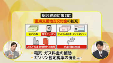 “児童手当”子ども1人あたり2万円上乗せ給付へ「政府総合経済対策」水道料金軽減や“おこめ券・商品券”給付　効果は？「即効的ではあるが一時的」