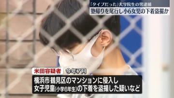 帰宅中の小6女児を尾行し下着盗撮か　大学院生の男逮捕「タイプだった」