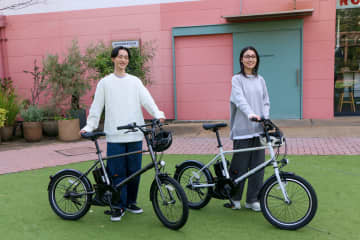 来春発売のスタイリッシュなBMX風(?)の電アシ見てきた　シンプルシルエットのミニベロ