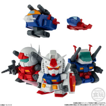 「ガンダム」ガンキャノンやガンタンクの可動＆換装ギミック搭載ミニキットがセット！“V作戦ビスケット”登場