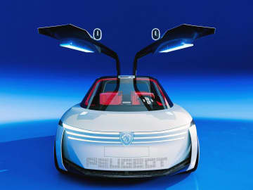プジョーが将来のビジョンを体現したコンパクトEVのコンセプトカー「ポリゴン」を発表