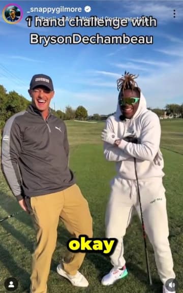 ブライソン・デシャンボーも右腕ゴルフには大苦戦!? SNSで大ブレークした名手との直接対決、はたして結果は……？