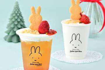 ミッフィーの花屋「フラワーミッフィー」”ストロベリーケーキ”着想の苺ソース入り紅茶