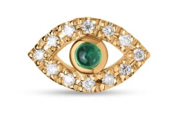 ヒロタカからトルコのお守り着想“目”ジュエリー、サファイヤ煌めくチャーム＆エメラルドのピアス