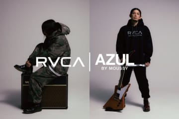 【RVCA × AZUL BY MOUSSY】待望のコラボコレクションが発売決定！The BONEZ KOKIを起用したストリート＆洗練の全6型！