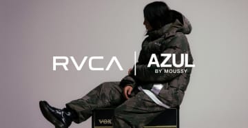 【RVCA × AZUL BY MOUSSY】The BONEZ KOKIを起用！ストリートと都会が融合した秋冬限定コラボコレクションが12/8発売！