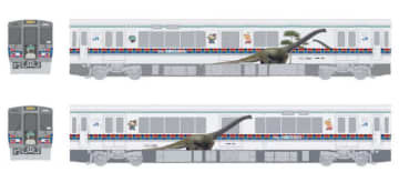 丹波竜×西脇チェック柄！加古川線125系でラッピング列車運行