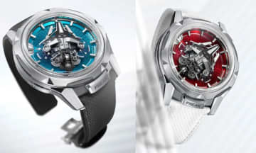 ユリス・ナルダン フリークにカラフルなエナメル製アワーディスクを組み合わせたユニークな限定時計2モデルが登場