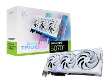 白い3連ファン仕様のGeForce RTX 5070 Tiなど、MSI製ビデオカードがAmazon ブラックフライデーでお得