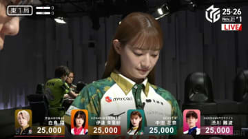 「ヤベ…美脚すぎる」「美人すぎて苦しい」中田花奈、ほっそり脚と“黒タイツ”のマリアージュにファン悶絶／麻雀・Mリーグ