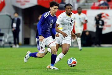 田中碧が負傷のガーナMFにメッセージ　本人も反応「またサッカーしている姿を見れることを願ってます」