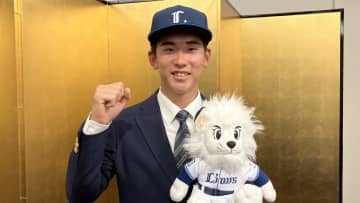 【西武】1巡目指名・小島大河が仮契約「ファンの皆さんがワクワクしてくれるような選手に」　目指すは新人王