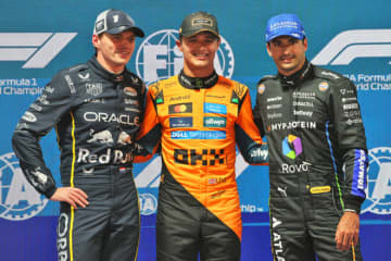 ノリスが今季7回目のポールポジション獲得。雨でも好調変わらず【予選レポート／F1ラスベガスGP】