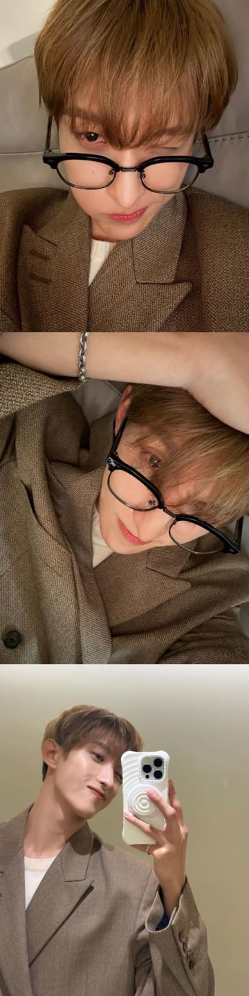「スウィートすぎる…」SEVENTEEN・ドギョム、メガネ越しの“ウインクSHOT”に胸キュン！【PHOTO】