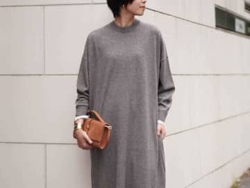 大人は“グレー”を活用せよ！ この冬着倒したい【サマ見えワンピ】