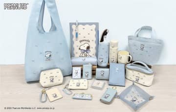 青いリボンを結んだ“スヌーピー”がかわいいエコバッグ・ランチトートなど発売