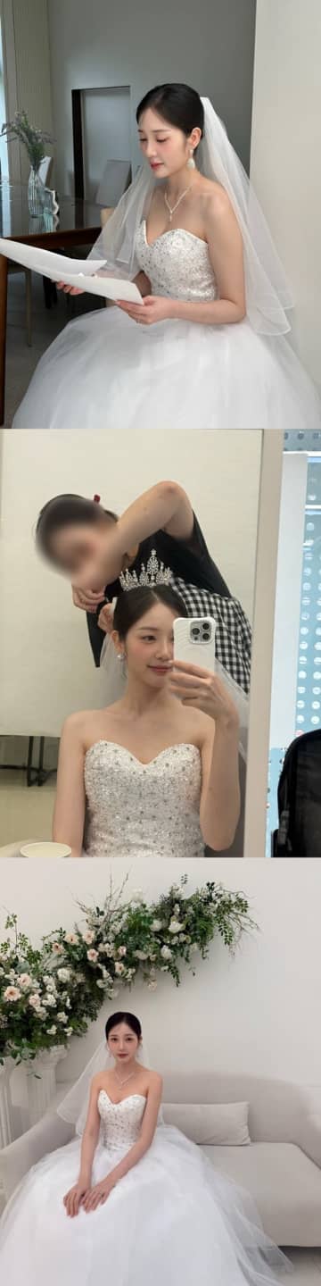 “バツイチ”五輪金メダリストと熱愛説の元アイドル、純白のウェディングドレス姿を公開【PHOTO】