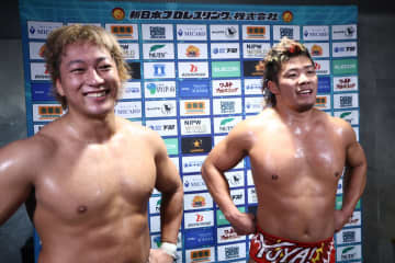 【新日本】新世代コンビ海野＆上村、棚橋＆ファンタズモを下し白星発進！ 1.4ドームへ向けた“覚悟”を宣言「棚橋引退で新日本は終わりじゃない」