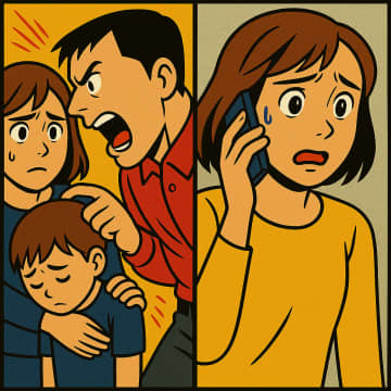 「もう逃げ出したい」モラハラ夫に追い詰められた妻。子供と家出した結果。義母から電話が…【短編小説】