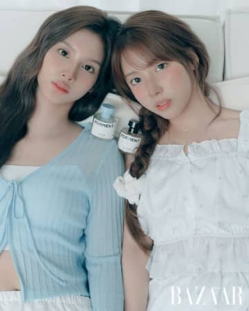 NMIXX ソリュン＆ジウ、香水ブランドのグラビアで清楚な美貌をアピール