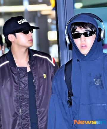 【PHOTO】SEVENTEENのS․COUPS＆ミンギュ、海外スケジュールを終えて帰国