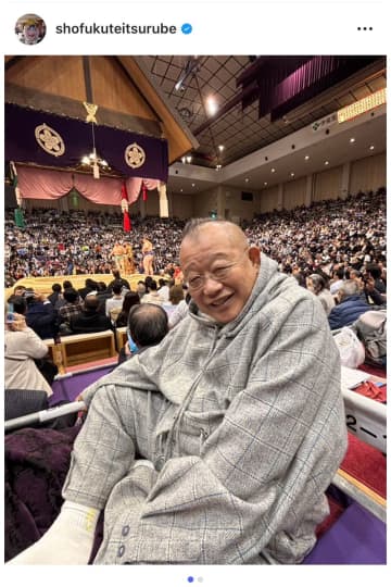 大相撲千秋楽に落語界の重鎮出没　客席の笑福亭鶴瓶に「いらしてたんですね」「羨ましい！」の声