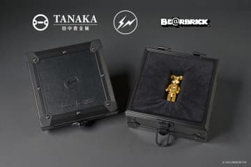 純⾦（K24）製「BE@RBRICK fragment K24」11月24日受注生産開始。価格は1,500万円藤原ヒロシ氏のデザインプロジェクト「fragment」から「POLYGON BE@RBRICK」を純金化