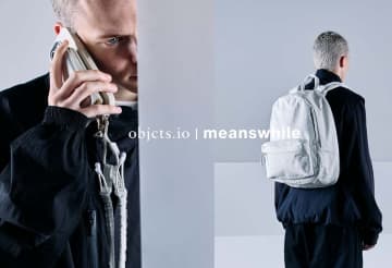 土屋鞄 objcts.ioとmeanswhileコラボ　バックパックとiPhoneケース
