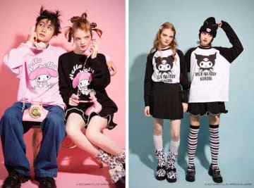 「サンリオ」マイメロ＆クロミの、ガーリーワンピやユニセックスシャツ、お顔バッグも！豊富な全30型で「MILK」コラボ