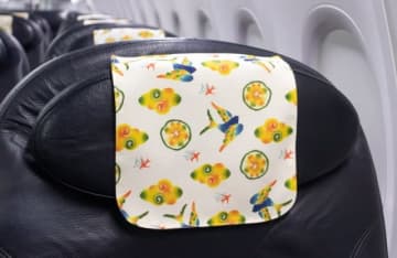 JTA、クラスJヘッドレストカバーに新デザイン導入！ 沖縄伝統「琉球びんがた」を採用