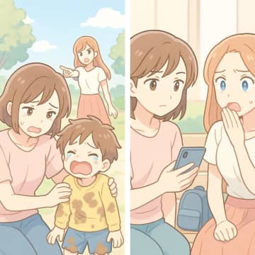 「親ならちゃんとしてよ！」ママ友の心無い一言。スマホに残っていた動画で立場が逆転。実は…【短編小説】