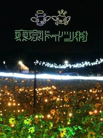 東京ドイツ村、ドローンショーを11/29～12/31毎日開催