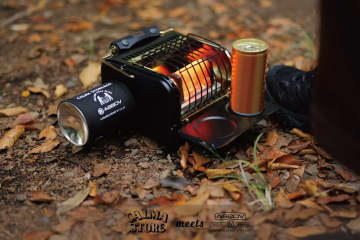 AS2OV×CALMA STORE！3秒で暖まる別注「シャンクヒーター」登場！高級感あふれるブラック×ゴールドで冬キャンプを彩る