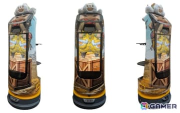 オトモアイルー姿の配膳ロボット・KettyBotがモンハン酒場に登場！楽しげな声を響かせながらメニューをお届け