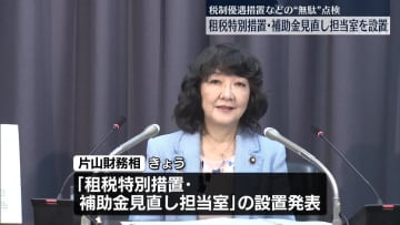 「租税特別措置・補助金見直し担当室」設置　補助金などの“無駄”点検