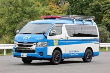 12月の大阪モーターショーでJAFが出展 「JAF-FAST専用の災害支援車」を展示