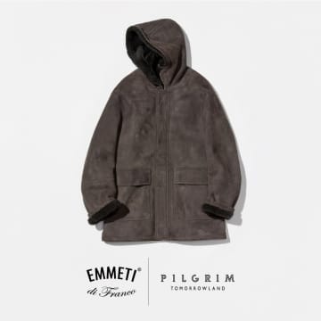 【素材美の極致】EMMETI × TOMORROWLAND PILGRIMが別注コレクション先行公開！最高級ムートンコート＆ラムスウェードダウンベストで冬を格上げ