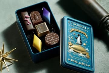モロゾフ「喫茶ペンギン」26年バレンタイン、“旅の思い出”着想チョコレート＆北極星描いたアソート缶
