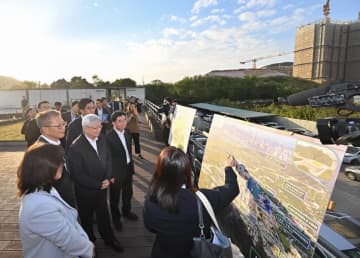 中央代表団が北部都会区の現地視察