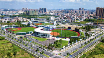 中国・全国運動会の野球競技会場　広東省中山市と野球との深い縁