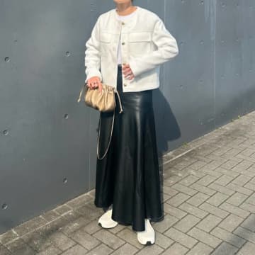 ロングスカートに合うアウターは？ ロングスカートの上に着るもの大特集！