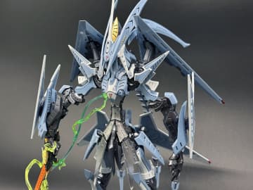 「VSMS 1/100 ゲートシオンマーク3 リッタージェット・破烈の人形（ホークヘッド）」全塗装レビュー専用塗料を使用し、造形を活かして彩色！