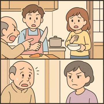 「男が料理をするな！」と古い価値観の義父。横で聞いていた義母の怒りの一言で顔面蒼白に【短編小説】