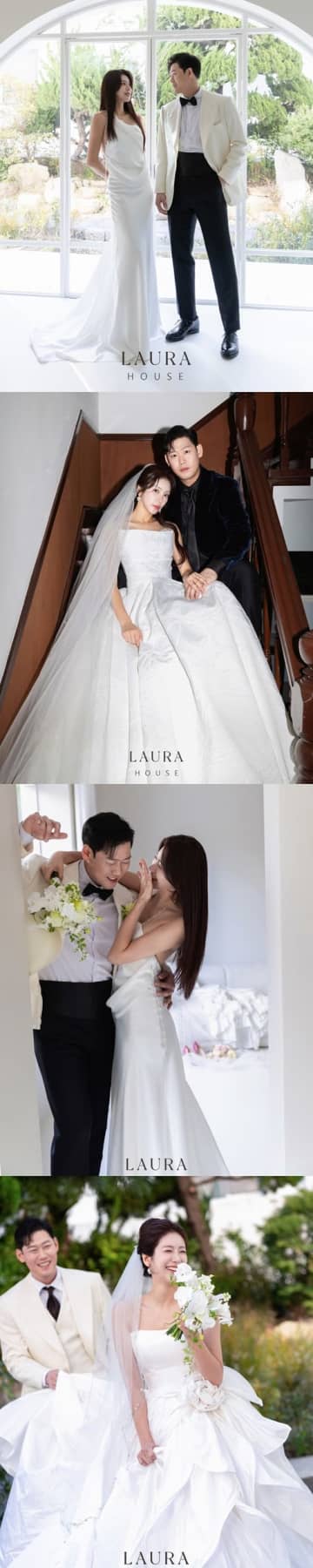 これは惚れる…韓国プロ野球チア、長身美スタイルに目が行く“肩丸見せ”純白ドレス「旦那さんになりたい」【PHOTO】