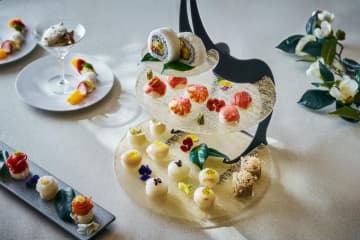ザ・プリンスギャラリー 東京紀尾井町”冬の日本庭園”着想の寿司アフタヌーンティー「華凛」