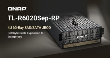 QNAP、4U・60ベイSAS/SATAストレージ拡張ユニット「TL-R6020Sep-RP」を発表