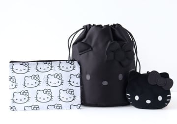 オトナミューズ1月号の付録は大人が持てるシックなデザイン♡激レア！ハローキティポーチ