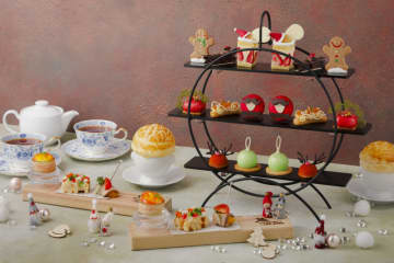 1日30食限定！！大切な人と特別な時間を過ごそう♪クリスマスを彩るフォルムのかわいいスイーツが並ぶアフタヌーンティー　12/1～12/25　琵琶湖マリオットホテル】