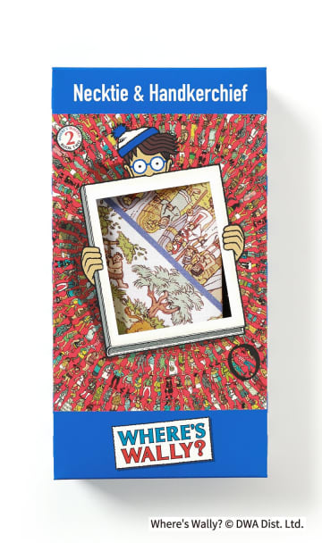 宴会で注目の的！裏地とハンカチで遊べる「ウォーリーをさがせ！」コラボネクタイが発売！ギフトにも最高の"遊び心"を贈ろう！